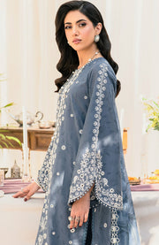 Zarif - Lamhay Luxury Lawn'25 By Zarif Embroidered Suits Unstitched 3 Piece - Summer Collectiom - aubranz.com