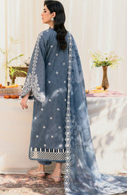 Zarif - Lamhay Luxury Lawn'25 By Zarif Embroidered Suits Unstitched 3 Piece - Summer Collectiom - aubranz.com