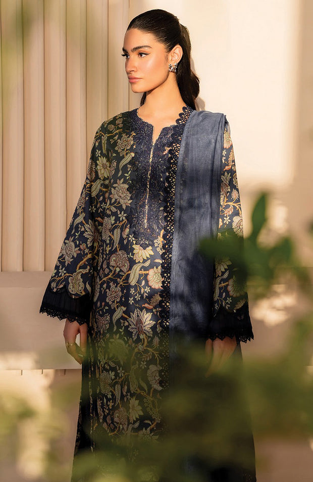 Xenia - XENIA PRINTKARI LAWN'25 EMBROIDERED SUITS UNSTITCHED 3 PIECE - SUMMER COLLECTION - aubranz.com