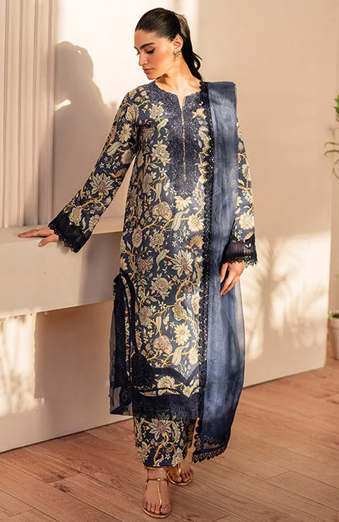 Xenia - XENIA PRINTKARI LAWN'25 EMBROIDERED SUITS UNSTITCHED 3 PIECE - SUMMER COLLECTION - aubranz.com