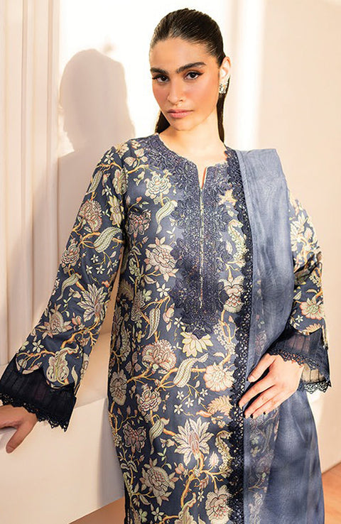 Xenia - XENIA PRINTKARI LAWN'25 EMBROIDERED SUITS UNSTITCHED 3 PIECE - SUMMER COLLECTION - aubranz.com
