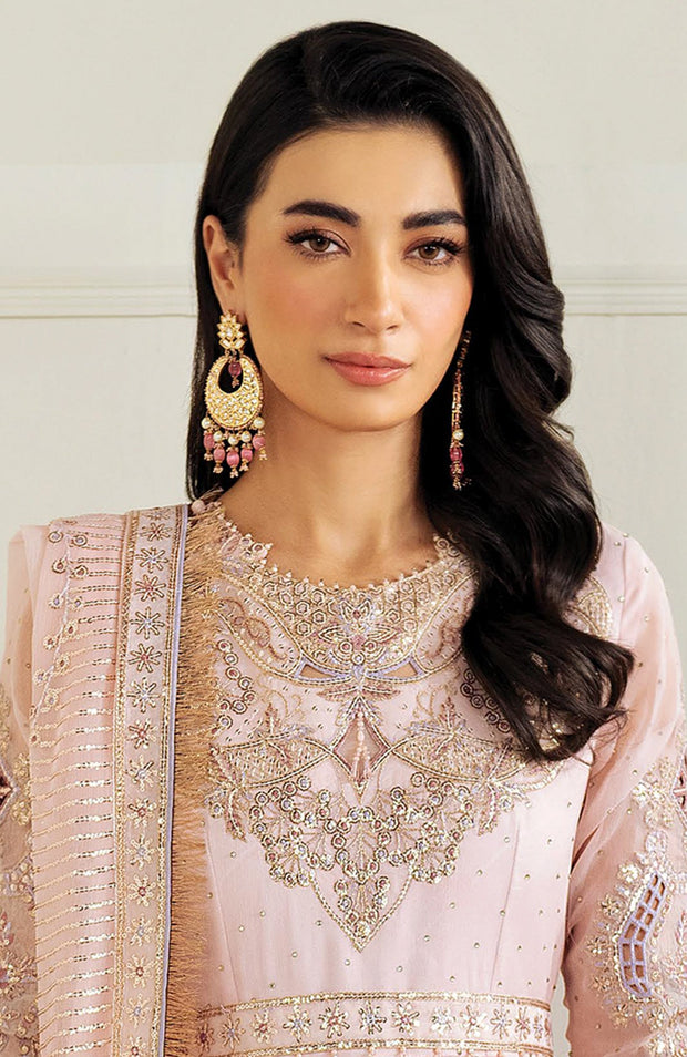 Alizehbybilal - Alizeh celine luxury chiffon'25 Embroidered Suits unstitched 3 piece - formal collection - aubranz.com