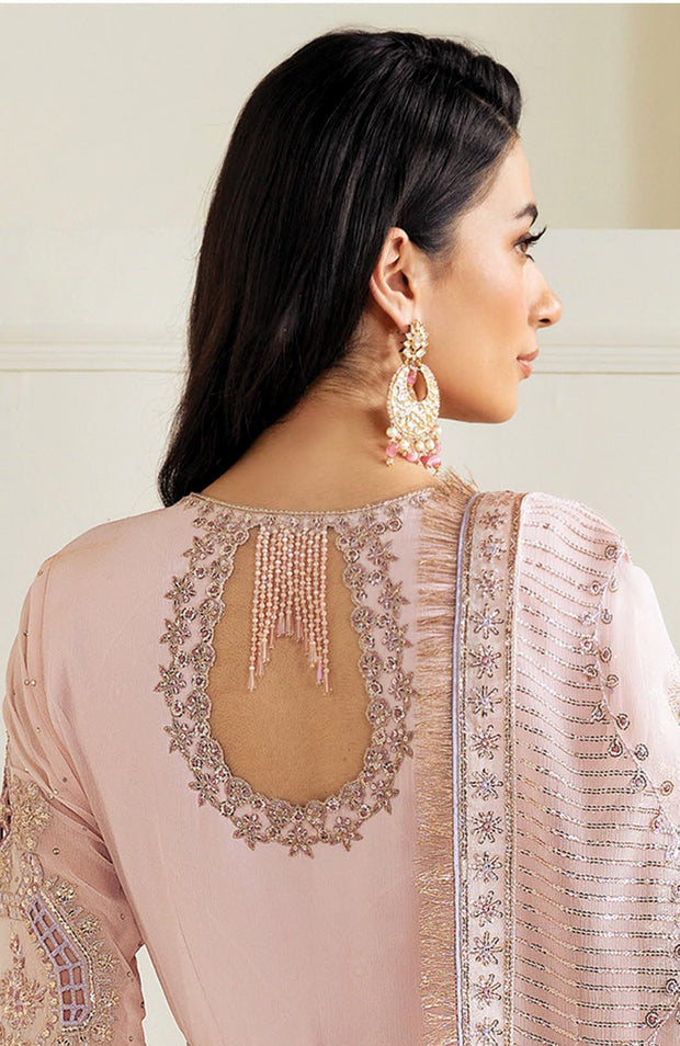 Alizehbybilal - Alizeh celine luxury chiffon'25 Embroidered Suits unstitched 3 piece - formal collection - aubranz.com