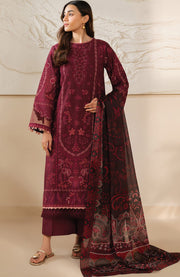 Xenia - Xenia Lawn'25 Embroidered Suits Unstitched 3 Piece - Summer Collection - aubranz.com