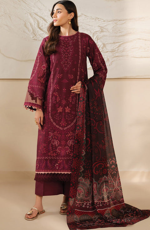 Xenia - Xenia Lawn'25 Embroidered Suits Unstitched 3 Piece - Summer Collection - aubranz.com