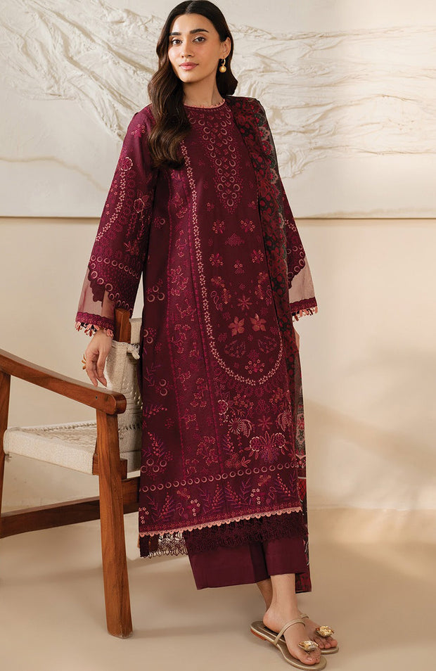 Xenia - Xenia Lawn'25 Embroidered Suits Unstitched 3 Piece - Summer Collection - aubranz.com