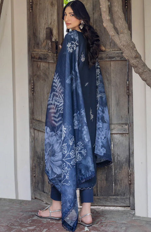 Zarif - Nura Textured Lawn'25 By Zarif Embroidered Suits Unstitched 3 Piece - Summer Collection - aubranz.com