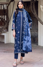 Zarif - Nura Textured Lawn'25 By Zarif Embroidered Suits Unstitched 3 Piece - Summer Collection - aubranz.com