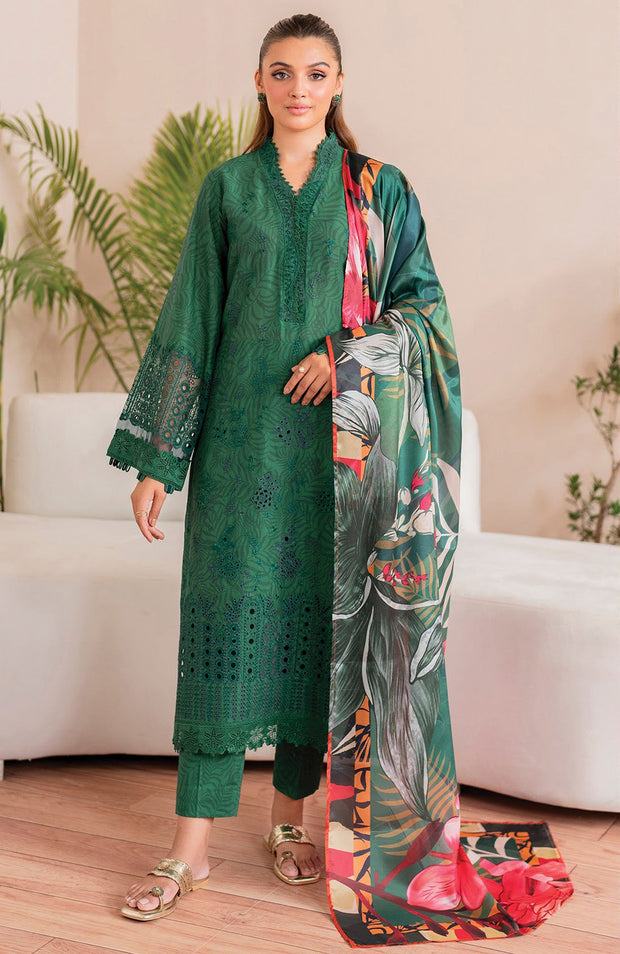 Xenia - XENIA PRINTKARI LAWN'25 EMBROIDERED SUITS UNSTITCHED 3 PIECE - SUMMER COLLECTION - aubranz.com