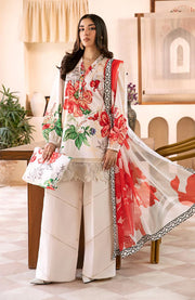 Mariab - M Basic Eid II Collection'25 Printed Lawn Suits Unstitched 3 piece - summer collection - aubranz.com