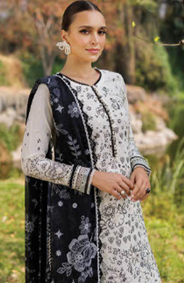 Xenia - Xenia Luxury Lawn'25 Embroidered Suits Unstitched 3 Piece - Summer Collection - aubranz.com