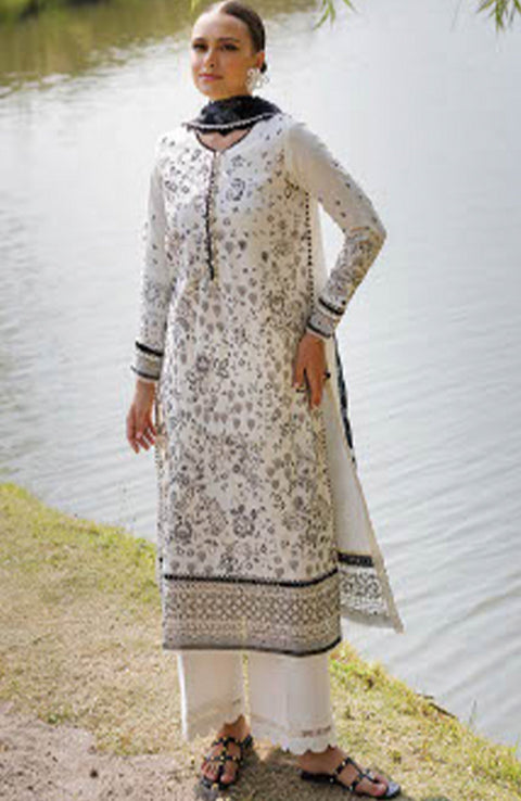 Xenia - Xenia Luxury Lawn'25 Embroidered Suits Unstitched 3 Piece - Summer Collection - aubranz.com