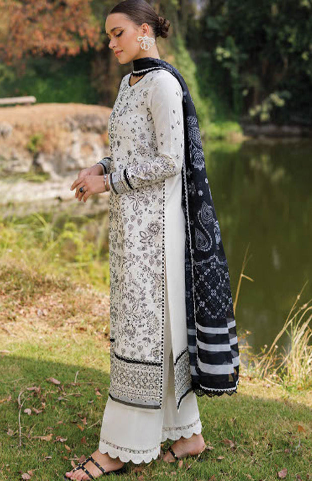 Xenia - Xenia Luxury Lawn'25 Embroidered Suits Unstitched 3 Piece - Summer Collection - aubranz.com
