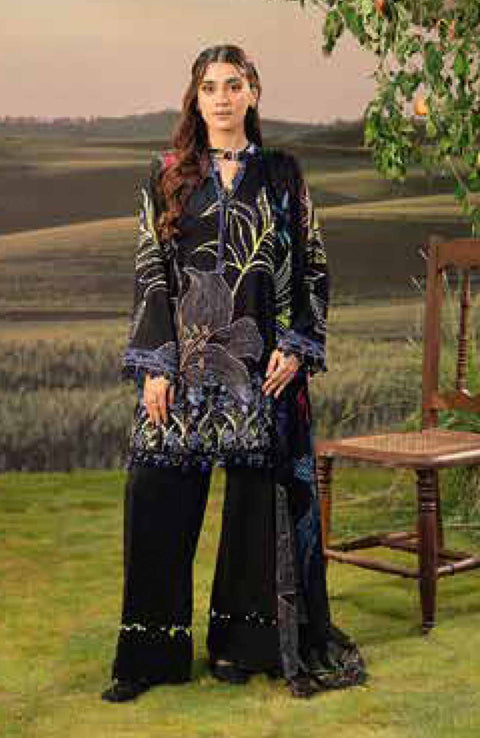 Mariab - M BASIC PRE-FALL CASUAL'25 BY MARIA B PRINTED ARABIC LAWN SUITS UNSTITCHED 3 PIECE - SUMMER COLLECTION - aubranz.com
