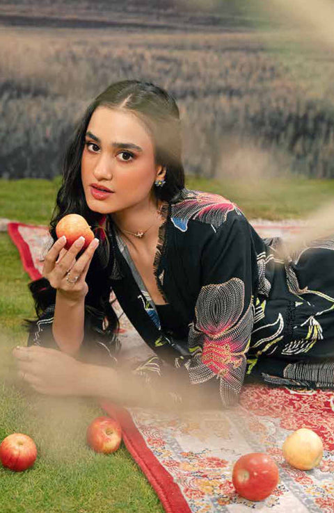 Mariab - M BASIC PRE-FALL CASUAL'25 BY MARIA B PRINTED ARABIC LAWN SUITS UNSTITCHED 3 PIECE - SUMMER COLLECTION - aubranz.com