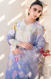 Xenia - Xenia Lawn'25 Embroidered Suits Unstitched 3 Piece - Summer Collection - aubranz.com