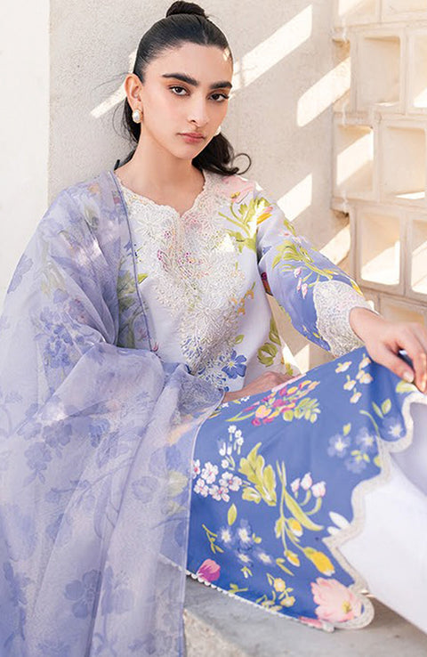 Xenia - Xenia Lawn'25 Embroidered Suits Unstitched 3 Piece - Summer Collection - aubranz.com
