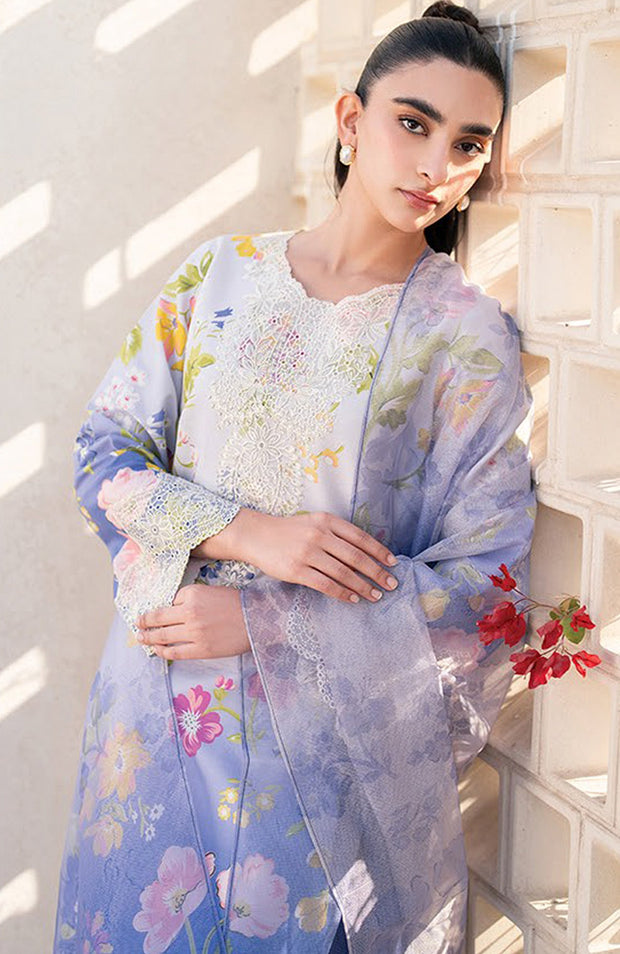 Xenia - Xenia Lawn'25 Embroidered Suits Unstitched 3 Piece - Summer Collection - aubranz.com