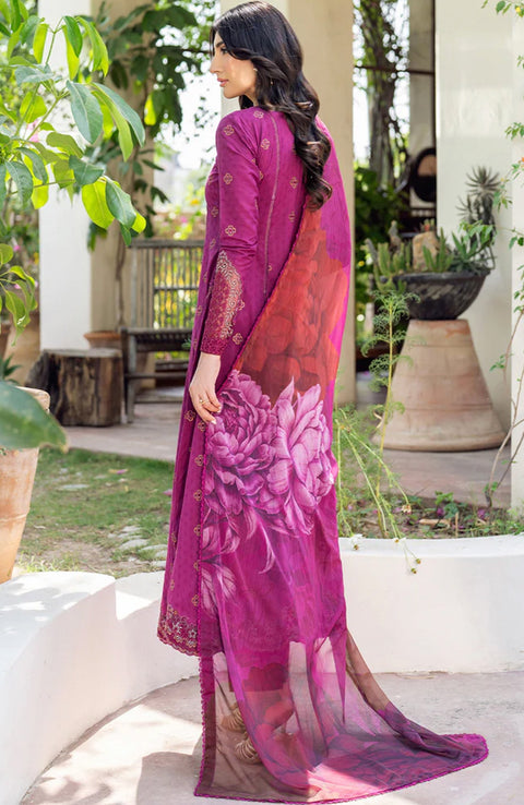 Zarif - Nura Textured Lawn'25 By Zarif Embroidered Suits Unstitched 3 Piece - Summer Collection - aubranz.com
