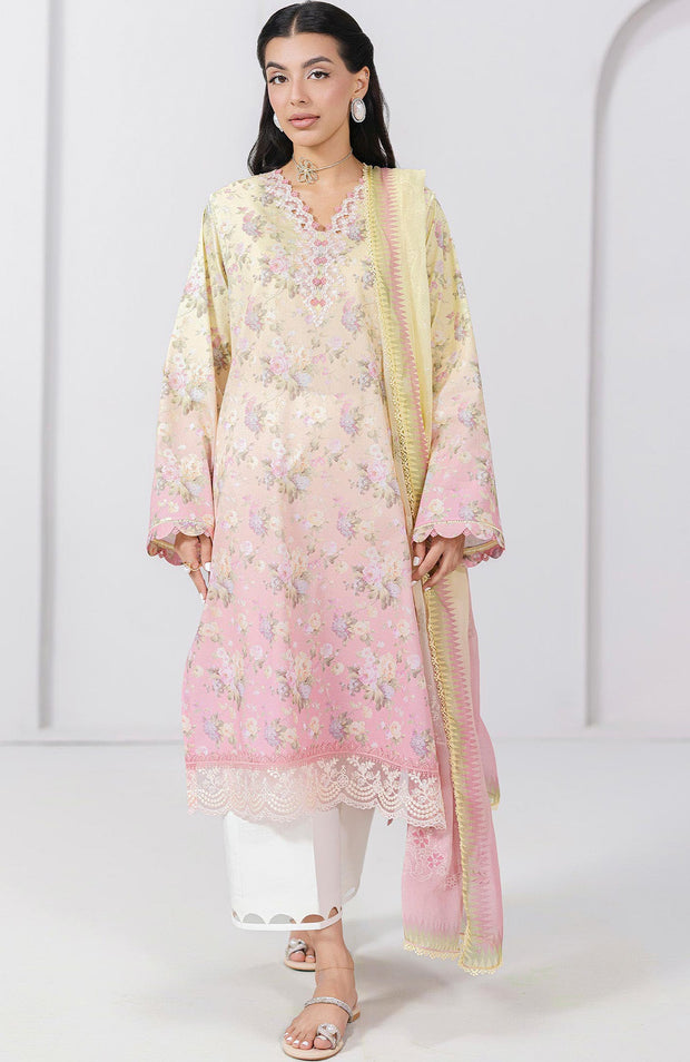 Qalamkar - Q Prints Vol II'25 by Qalamkar Printed Lawn Suits Unstitched 3 Piece - Summer Collection - aubranz.com