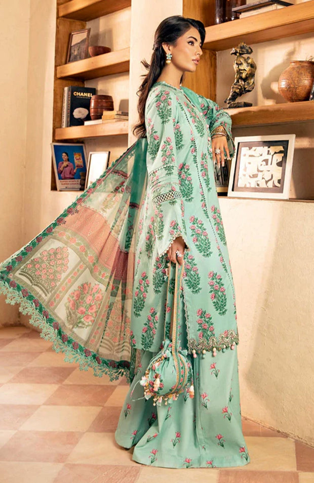 Mariab - M Basic Eid II Collection'25 Printed Lawn Suits Unstitched 3 piece - summer collection - aubranz.com