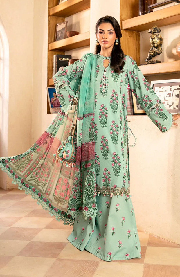 Mariab - M Basic Eid II Collection'25 Printed Lawn Suits Unstitched 3 piece - summer collection - aubranz.com