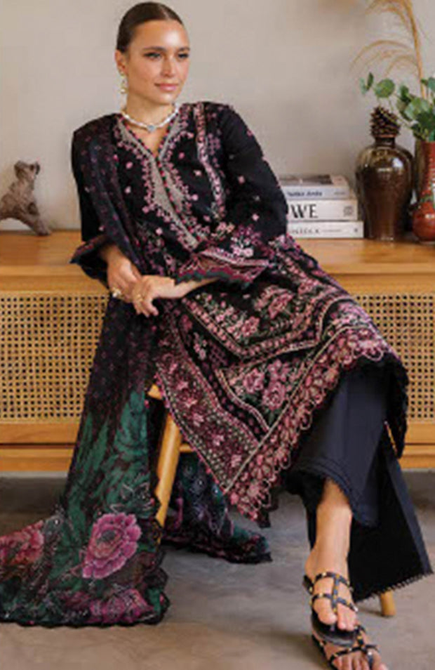 Xenia - Xenia Luxury Lawn'25 Embroidered Suits Unstitched 3 Piece - Summer Collection - aubranz.com