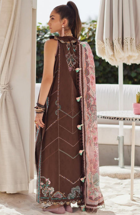 Fta - WES LUXURY LAWN'25 BY FARAH TALIB AZIZ EMBROIDERED SUITS UNSTITCHED 3 PIECE - SUMMER COLLECTION - aubranz.com