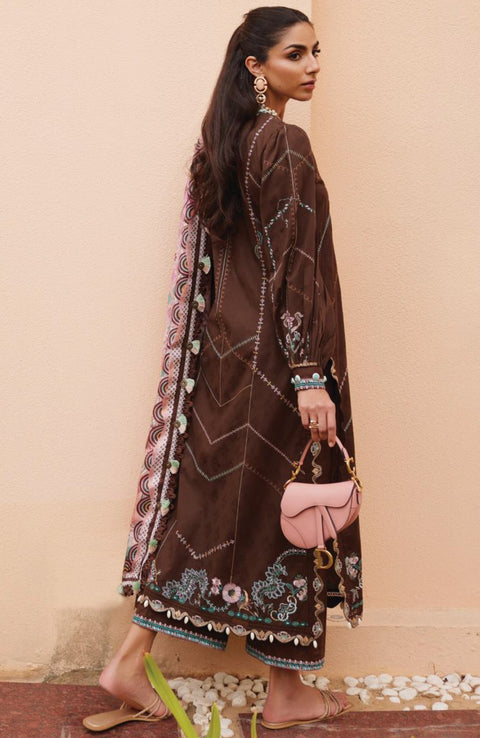 Fta - WES LUXURY LAWN'25 BY FARAH TALIB AZIZ EMBROIDERED SUITS UNSTITCHED 3 PIECE - SUMMER COLLECTION - aubranz.com