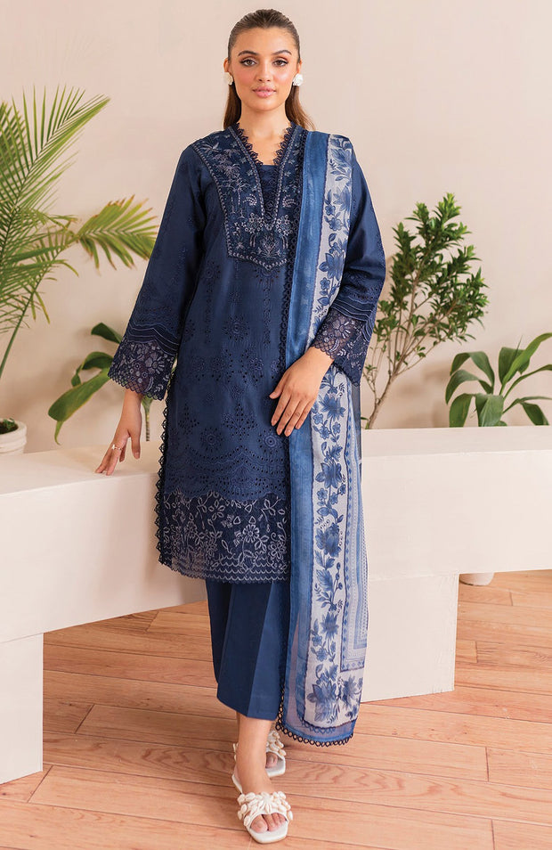 Xenia - XENIA PRINTKARI LAWN'25 EMBROIDERED SUITS UNSTITCHED 3 PIECE - SUMMER COLLECTION - aubranz.com