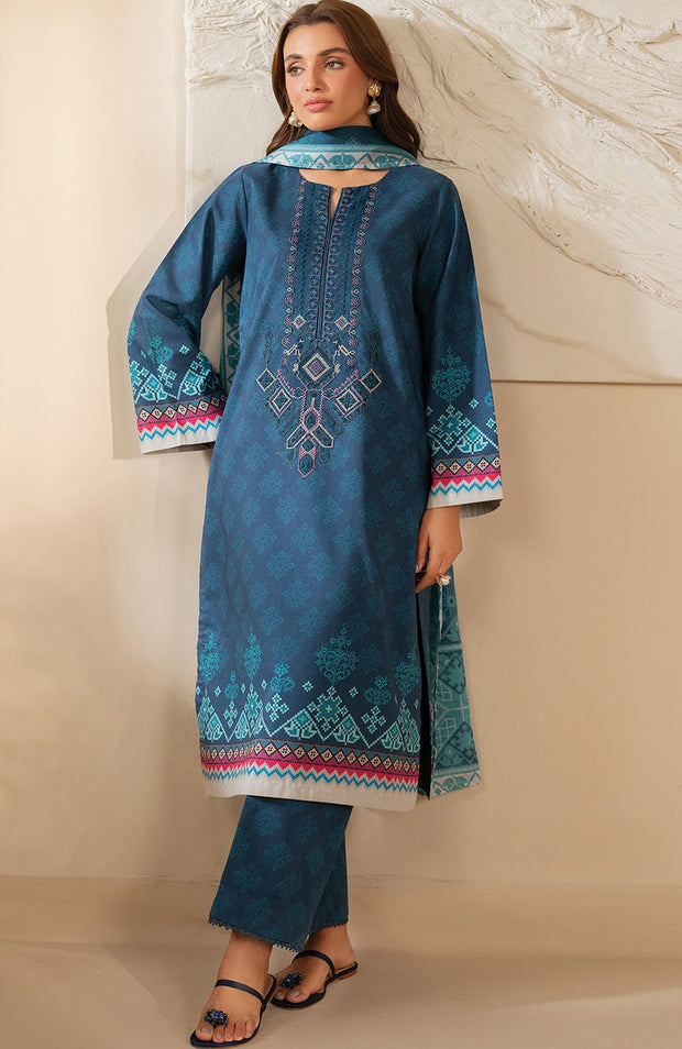 Xenia - Xenia Lawn'25 Embroidered Suits Unstitched 3 Piece - Summer Collection - aubranz.com