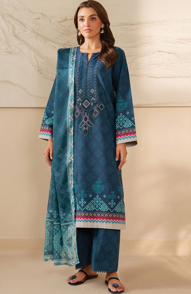 Xenia - Xenia Lawn'25 Embroidered Suits Unstitched 3 Piece - Summer Collection - aubranz.com