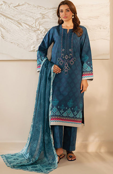 Xenia - Xenia Lawn'25 Embroidered Suits Unstitched 3 Piece - Summer Collection - aubranz.com