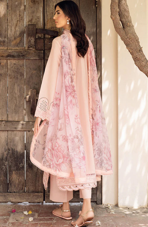 Zarif - Nura Textured Lawn'25 By Zarif Embroidered Suits Unstitched 3 Piece - Summer Collection - aubranz.com
