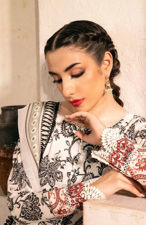 Mariab - M Basic Eid II Collection'25 Printed Lawn Suits Unstitched 3 piece - summer collection - aubranz.com