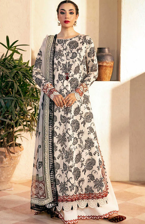 Mariab - M Basic Eid II Collection'25 Printed Lawn Suits Unstitched 3 piece - summer collection - aubranz.com