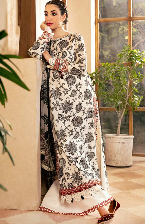 Mariab - M Basic Eid II Collection'25 Printed Lawn Suits Unstitched 3 piece - summer collection - aubranz.com