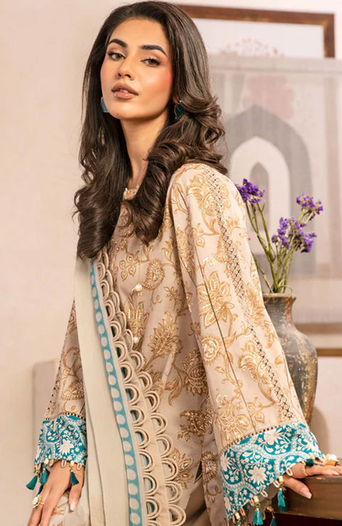 Mariab - M Basic Eid II Collection'25 Printed Lawn Suits Unstitched 3 piece - summer collection - aubranz.com