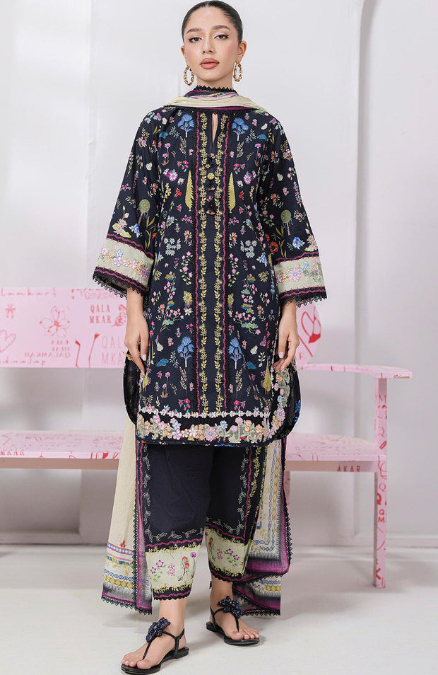 Qalamkar - Q Prints Vol II'25 by Qalamkar Printed Lawn Suits Unstitched 3 Piece - Summer Collection - aubranz.com
