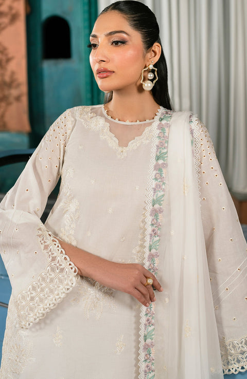Zarif - Lamhay Luxury Lawn'25 By Zarif Embroidered Suits Unstitched 3 Piece - Summer Collectiom - aubranz.com