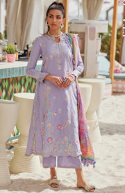 Fta - WES LUXURY LAWN'25 BY FARAH TALIB AZIZ EMBROIDERED SUITS UNSTITCHED 3 PIECE - SUMMER COLLECTION - aubranz.com
