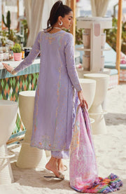 Fta - WES LUXURY LAWN'25 BY FARAH TALIB AZIZ EMBROIDERED SUITS UNSTITCHED 3 PIECE - SUMMER COLLECTION - aubranz.com