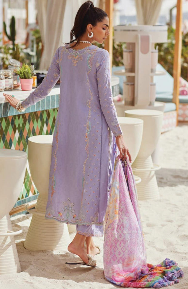 Fta - WES LUXURY LAWN'25 BY FARAH TALIB AZIZ EMBROIDERED SUITS UNSTITCHED 3 PIECE - SUMMER COLLECTION - aubranz.com