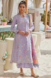 Fta - WES LUXURY LAWN'25 BY FARAH TALIB AZIZ EMBROIDERED SUITS UNSTITCHED 3 PIECE - SUMMER COLLECTION - aubranz.com