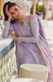 Fta - WES LUXURY LAWN'25 BY FARAH TALIB AZIZ EMBROIDERED SUITS UNSTITCHED 3 PIECE - SUMMER COLLECTION - aubranz.com