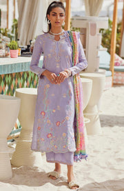 Fta - WES LUXURY LAWN'25 BY FARAH TALIB AZIZ EMBROIDERED SUITS UNSTITCHED 3 PIECE - SUMMER COLLECTION - aubranz.com