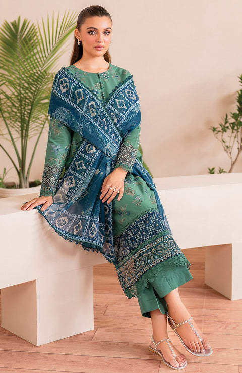 Xenia - XENIA PRINTKARI LAWN'25 EMBROIDERED SUITS UNSTITCHED 3 PIECE - SUMMER COLLECTION - aubranz.com