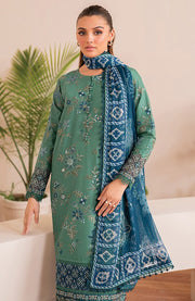 Xenia - XENIA PRINTKARI LAWN'25 EMBROIDERED SUITS UNSTITCHED 3 PIECE - SUMMER COLLECTION - aubranz.com