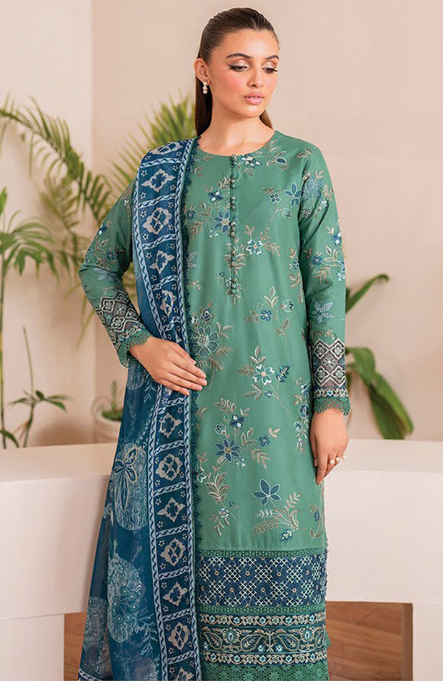 Xenia - XENIA PRINTKARI LAWN'25 EMBROIDERED SUITS UNSTITCHED 3 PIECE - SUMMER COLLECTION - aubranz.com