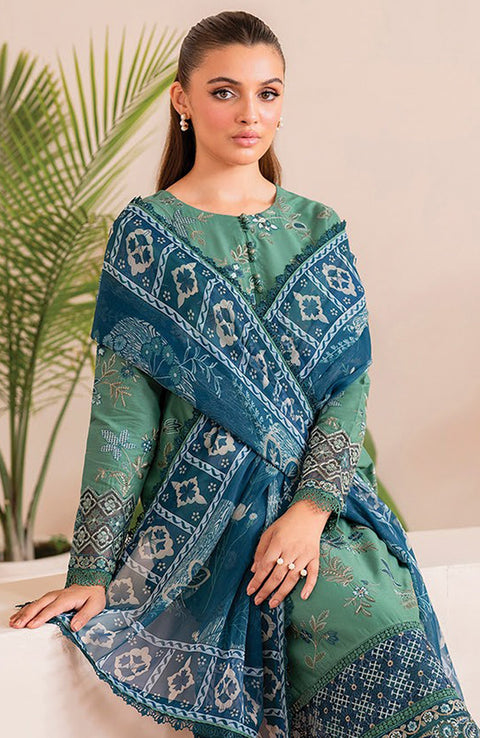 Xenia - XENIA PRINTKARI LAWN'25 EMBROIDERED SUITS UNSTITCHED 3 PIECE - SUMMER COLLECTION - aubranz.com